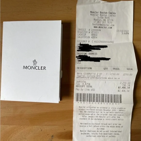 Moncler Maya Corduroy Jacket Men Size Medium (2) - Picture 7 of 8